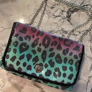 NWOT Betsey Johnson vintage leopard crossbody bag